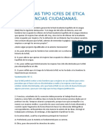 Preguntas Tipo Icfes de Etica Competencias Ciudadanas