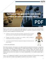 Optimizar Las Ganancias Con Doble Sesión de Entrenamiento Diaria PDF