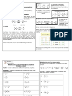 Guía Multiplicación de Fracciones Positivas y Negativas 8vo Básico Semana 23 Al 27 de Marzo