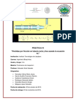 PRÁCTICA No. 6 de Fenómenos de Transporte I.