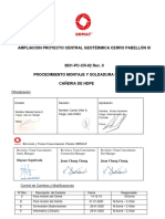 3831-PC-CR-02 PROCEDIMIENTO SOLDADURA Y MONTAJE DE CAÑERÍAS HDPE Rev .0 PDF