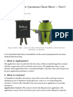 Android Interview Questions Cheat Sheet 