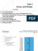 Unit-2 Arrays and StringsPAB