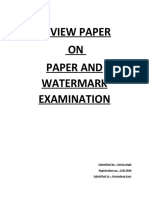 Watermark Examination in Forensic Science