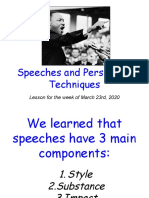 Speech Techniques Persuasion