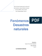 Trabajo de Los Fenomenos y Desastres Naturales