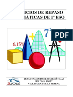 Ejercicios de Repaso de MAT 1º ESO - Cuadernillo PDF