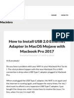 How To Install USB 2.0 Ethernet Adapter in MacOS Mojave With Macbook Pro 2017 - Macinbro PDF