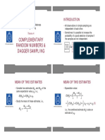 Theme 4 - Complementary Random Numbers & Dagger Sampling PDF