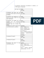 Ejercicio de TMU Operaciones Encontrando El Símbolo y El Tiempo en TMU Según Corresponda