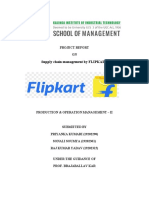 POM II Final Report On SCM of Flipkart PDF