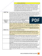 Special Proceedings Doctrine - Loti Notes