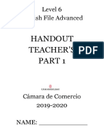 Level 6 HANDOUTTeacher Part 1