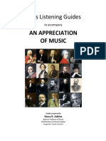 Appreciation of Music Listening Guide PDF