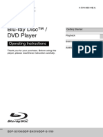 Blu-Ray Disc™ / DVD Player: Operating Instructions