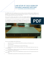 Installation and Setup of Cisco Sg500-52P - 500 Series Stackable Managed Switches