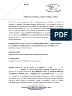 Formato de ACTA PROYECTO ALUMBRADO PUBLICO BARRIO 19 DE ABRIL - 2