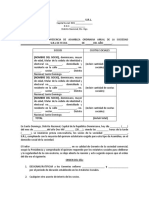 Acta y Nomina de Presencia de Asamblea Ordinaria para S.R.L.