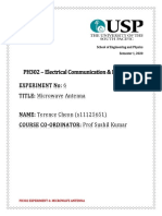 PH302-lab 6 - Microwave Antenna