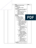 Date Pod Phase Rating I. Phase (Introduction) Learning Experience II. Subject Matter III. Objectives