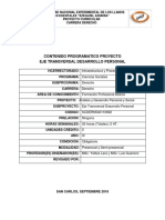 Eje Transversal Desarrollo Personal IV