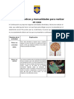 Actividades Lúdicas para Realizar en Casa