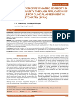 Evaluation of Psychiatric Morbidity in The Community Through Application of Schedule For Clinical Assessment in Neuropsychiatry (Scan)