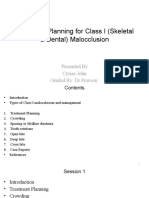 Treatment Planning For Class I (Skeletal & Dental) Malocclusion