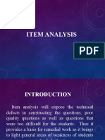 Item Analysis