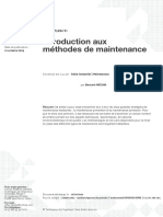 Introduction Aux Méthodes de Maintenance