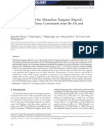 Geochronology of The Xihuashan Tungsten Deposit in Southeastern China: Constraints From Re-Os and U-Pb Dating