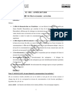 S2 - SEG - ANNÉE 2017-2018 SERIE 5 de Macro-Économie: Correction