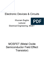 Electronic Devices & Circuits: Khurram Bughio Lecturer Electrical Engineering, MUET