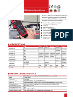 UT200 Series 400 600A Digital Clamp Meters: Specifications