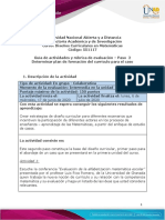 Guía 2. - Paso 2 - Determinar Plan de Formación Del Currículo para El Caso