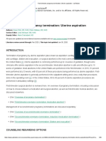 First-Trimester Pregnancy Termination - Uterine Aspiration - UpToDate PDF