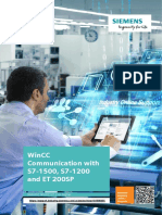 Wincc Communication With S7-1500, S7-1200 and Et 200Sp: Simatic Wincc V7.2 or Higher