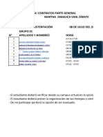 Cronograma de Sustentaciones