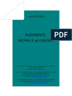 Leon WIEGER - RUDIMENTS - MORALE Et USAGES PDF