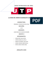 Crisis Del Orden Oligarquico