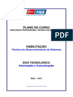 Plano Do Curso Técnico em Desenvolvimento de Sistemas