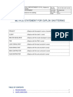 Method Statement For Cuplock Shuttering Work