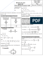 Dipole RC Resume de Cours