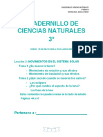 Cuadernillo Ciencias Naturales 3°