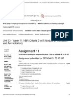 NBA Accreditation and Teaching-Learning in Engineering (NATE) - Unit 13 - Week 11 - NBA Criteria 2 To 5 (Module 3 - Instruction and Accreditation)