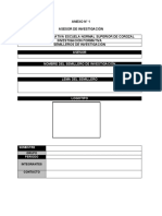 Estructura Del Proyecto de Investigación