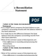 Basic Reconciliation Statement