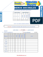 Introducción A Los Números Decimales para Tercer Grado de Primaria