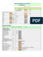 Gas Properties, Flowrate and Conditions: Reciprocating Compressor Calculation Sheet