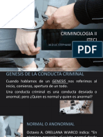 Genesis de La Conducta Criminal